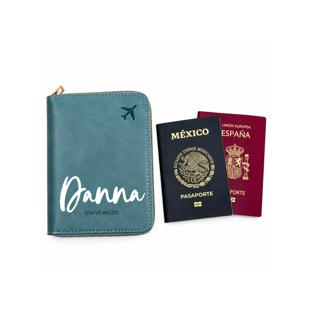 Funda pasaporte Gold (2 pasaportes)