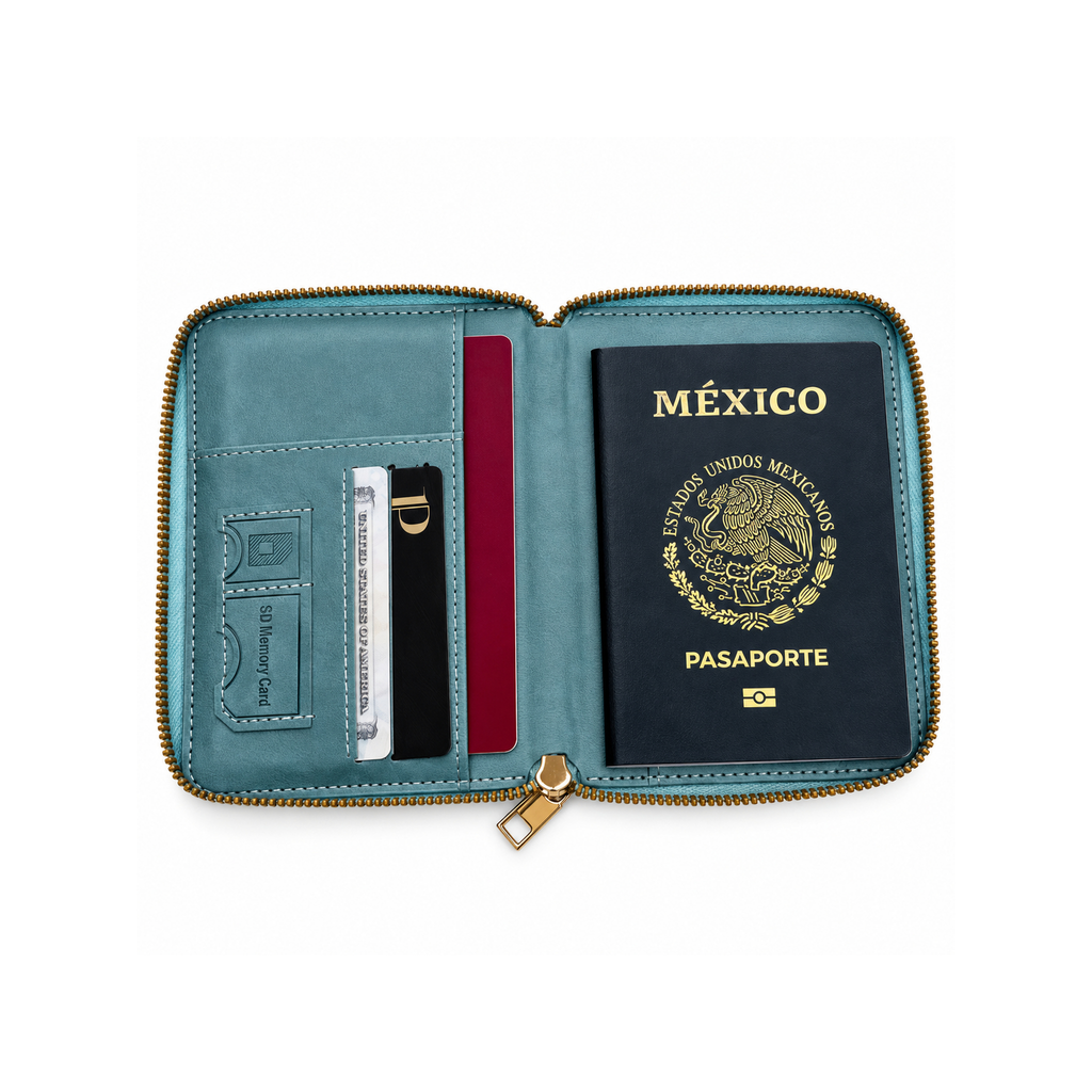 Funda pasaporte Gold (2 pasaportes)